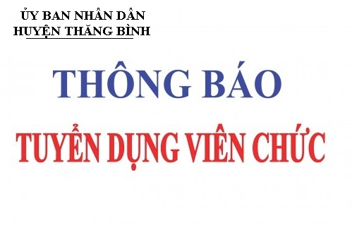 Tuyển dụng viên chức giáo dục năm 2023 huyện Thăng Bình